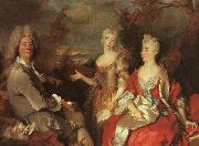 Nicolas de Largilliere Family Portrait oil painting on canvas